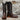 View of Hyer COLBY 13" boots showcasing Tabac Full-Quill Ostrich leather vamp and Black Top-Shelf Cowhide top with Cutter toe and Underslung heel