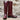 View of Stallion Ladies 16" Burnt Red Calf English High Boot with B toe and covered piping