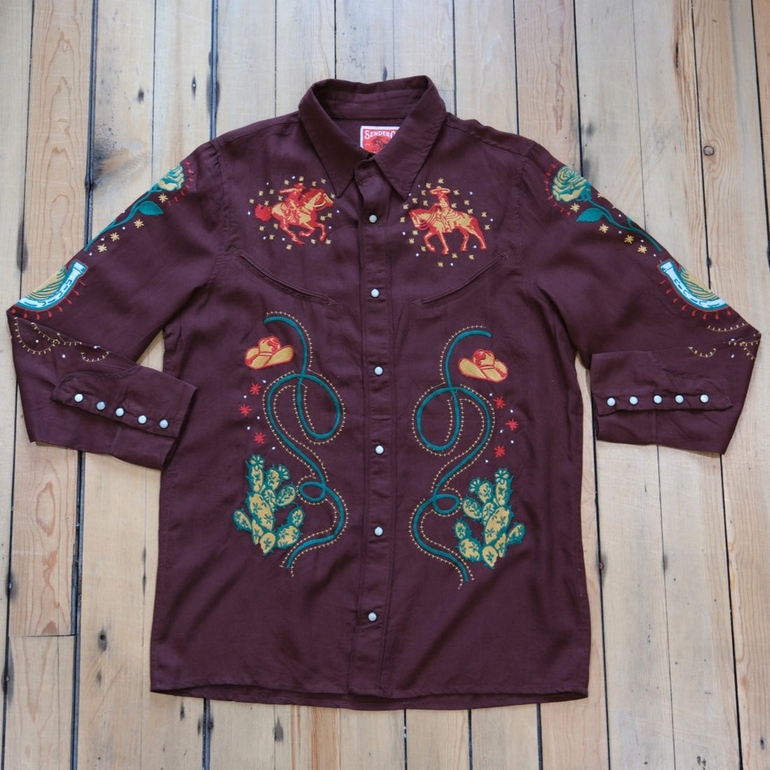 Sendero Show Pony Embroidered Western Pearl Snap