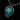 View of Sunwest Silver Oxidized Bead Necklace with Morenci Turquoise featuring oxidized silver beads and vibrant Morenci turquoise stone