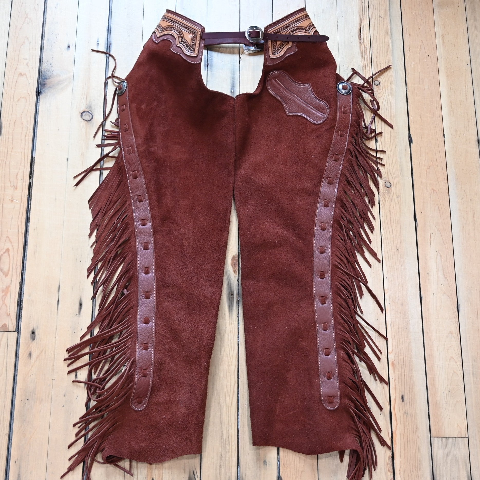 Rockin' Y Saddlery Arizona Shotgun Adult Chaps – Assorted Sizes