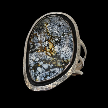 View of bracelet Chinese Turquoise Stone Cuff Bracelet