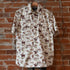 Pendleton men’s Laramie snap-front shirt in Ecru Wild Horses pattern with pearlized snaps and Western yokes