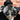 Fringe Scarves - Big Concho Silk Wildrag in Black