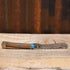 Moore Maker Trapper 4 1/8" Two Blade withTurquoise Cross Inlay view of knife