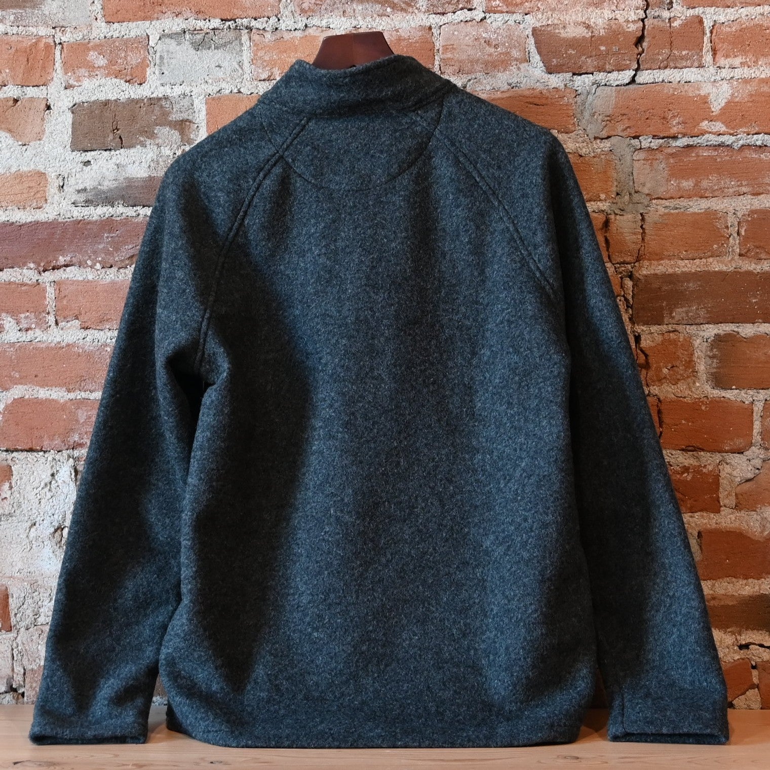 Stormy Kromer wool pullover charcoal front view
