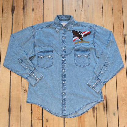 Rockmount Men’s USA 250th "America the Beautiful" Embroidered Western Shirt