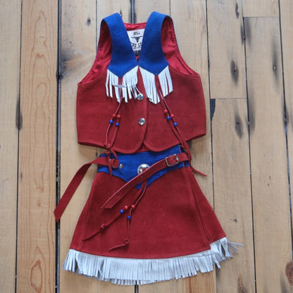 SouthBay Kids Americana Skirt and Vest Set, Red White and Blue