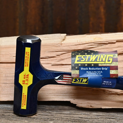 Estwing 48 oz engineer’s hammer one-piece forged steel with shock-reduction grip