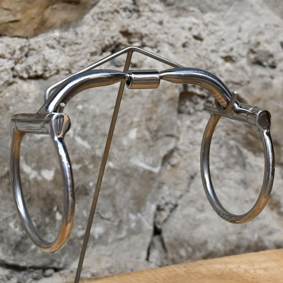 Myler Western Dee MB 01 comfort snaffle bit with narrow-barrel sweet iron mouthpiece