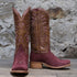 Hyer ROSE HILL 13" - Rolled Oats Top with Burgundy Roughout Vamp