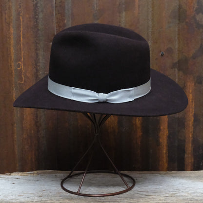 Serratelli 6X Black Cherry Outback felt hat with 3 inch brim