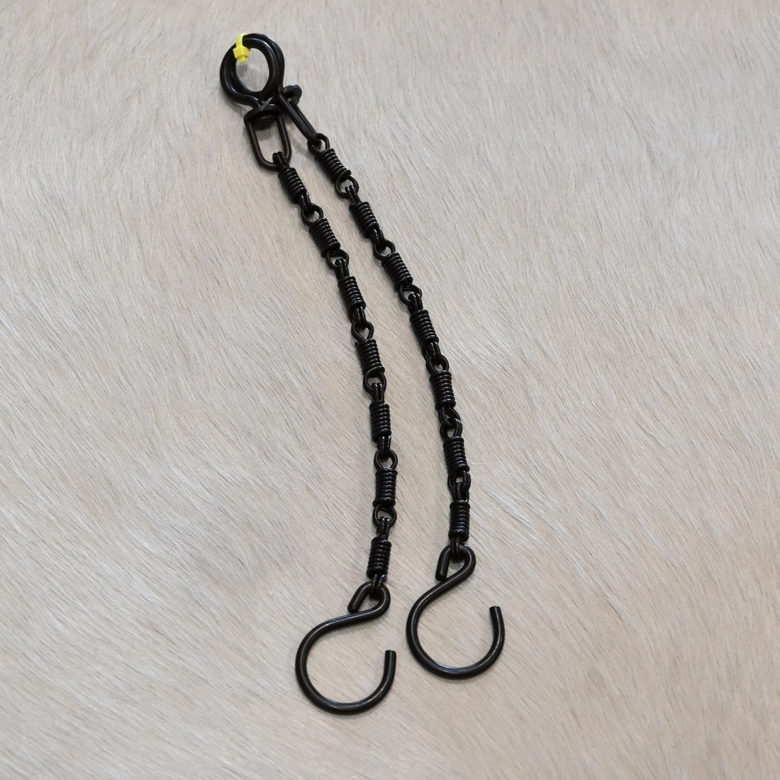 Traditional Rawhide eleven inch Double Rein Chains dog bone twist plumb