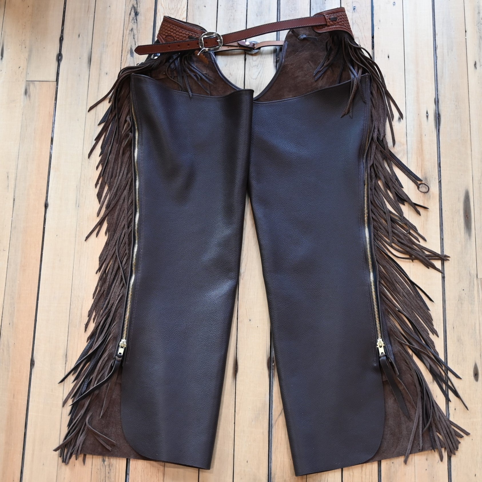 View of K Bar J Versatility Borderline Chap with Pocket in Size XL