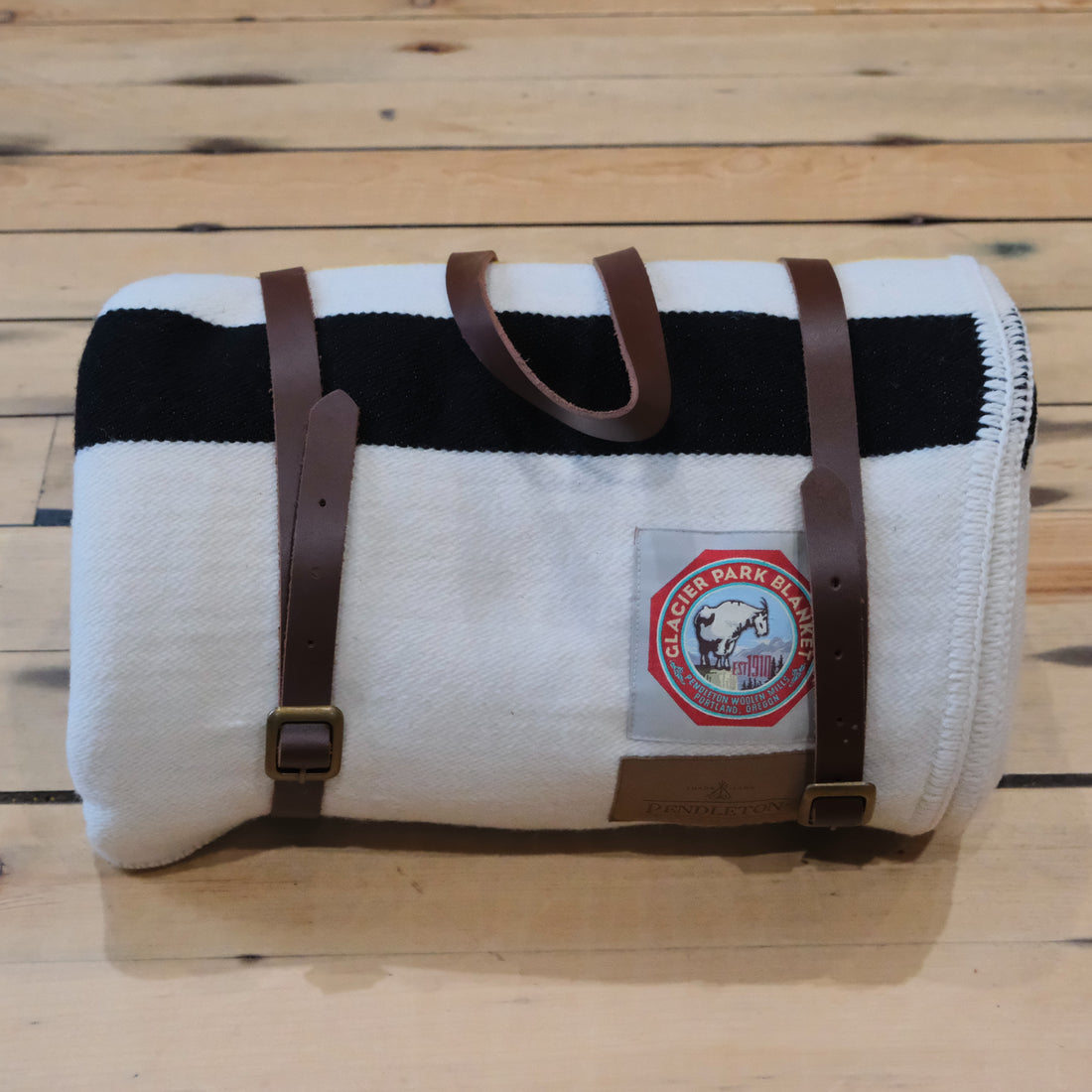 Pendleton National Park Glacier Throw with carrier wool blanket