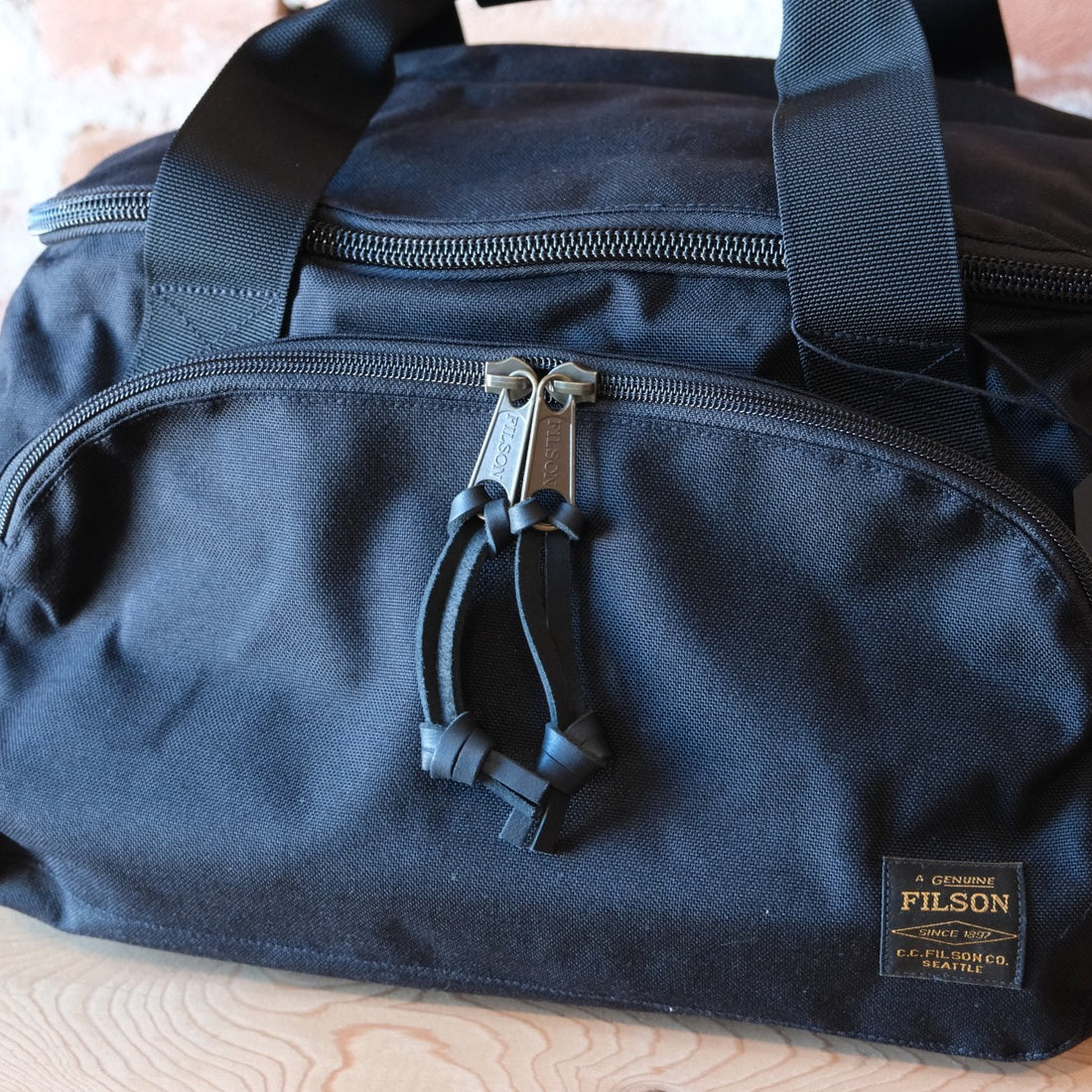 Filson Dryden Duffle Pack in Black.