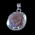 Rubio Enterprises Sterling Silver Oval Druzy Quartz Pendant (Assorted)
