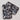 Pandemonium Reversible Fingerless Gloves in Savannah Cat Gray & Cuddly Black