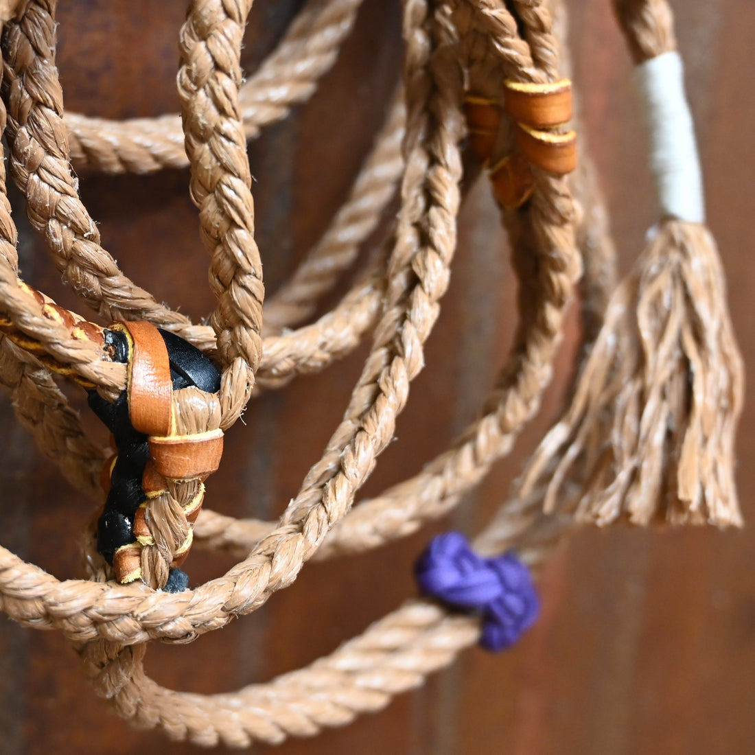 Barstow Pro Rodeo Jr Steer Riding Rope - Right Handed view of detail