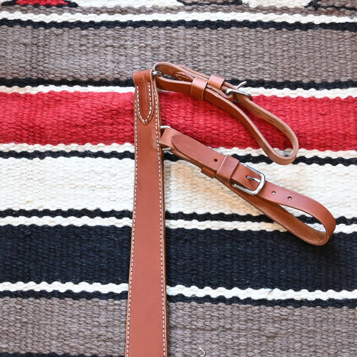 Martin Harness high pulling leather breast collar with sterling silver accents