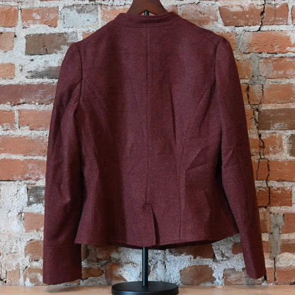 Frontier Ladies Victoriana Jacket Light Burgundy Donegal front view