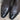 View of Stallion Ladies Zorro zip boot in espresso calf with black alligator wingtip and small square toe