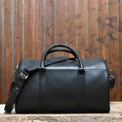 R.M. Williams Farrier Commuter Bag in black smooth-grain leather