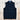 View of Pendleton men’s wool sweater vest in black khaki with zip front and mock neck