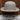 View of Side of Stetson Open Road with Open Crown in Fawn, 160th Edition Hat.