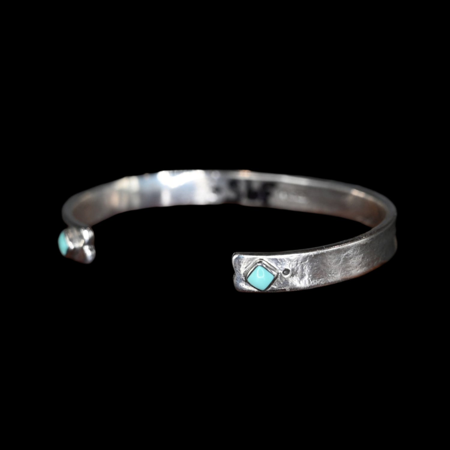 View of Peyote Bird Nomad Bracelet with Turquoise