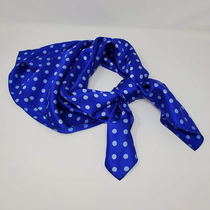 Cowboy Images Charmeuse 3/8&quot; Light Blue Dot on Hero