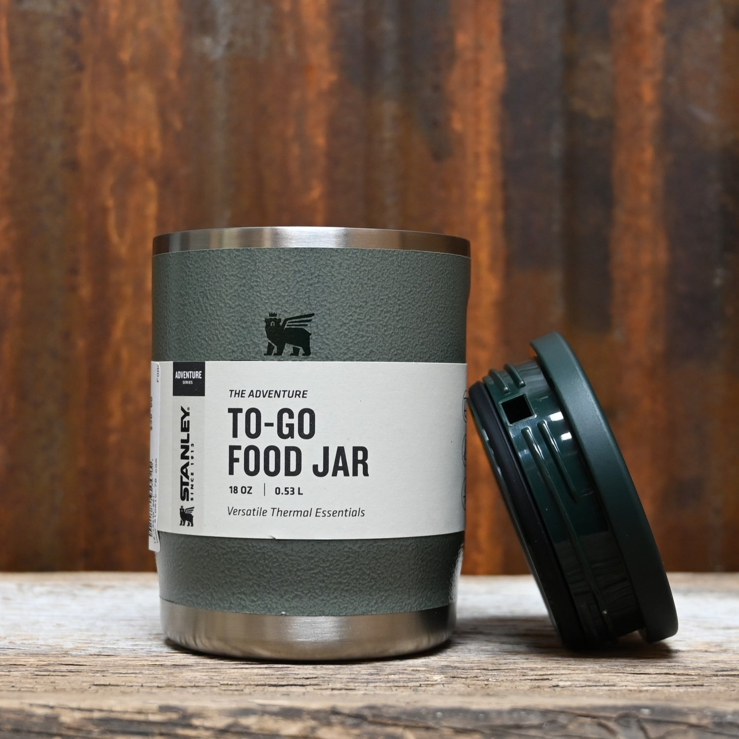 View of food jar