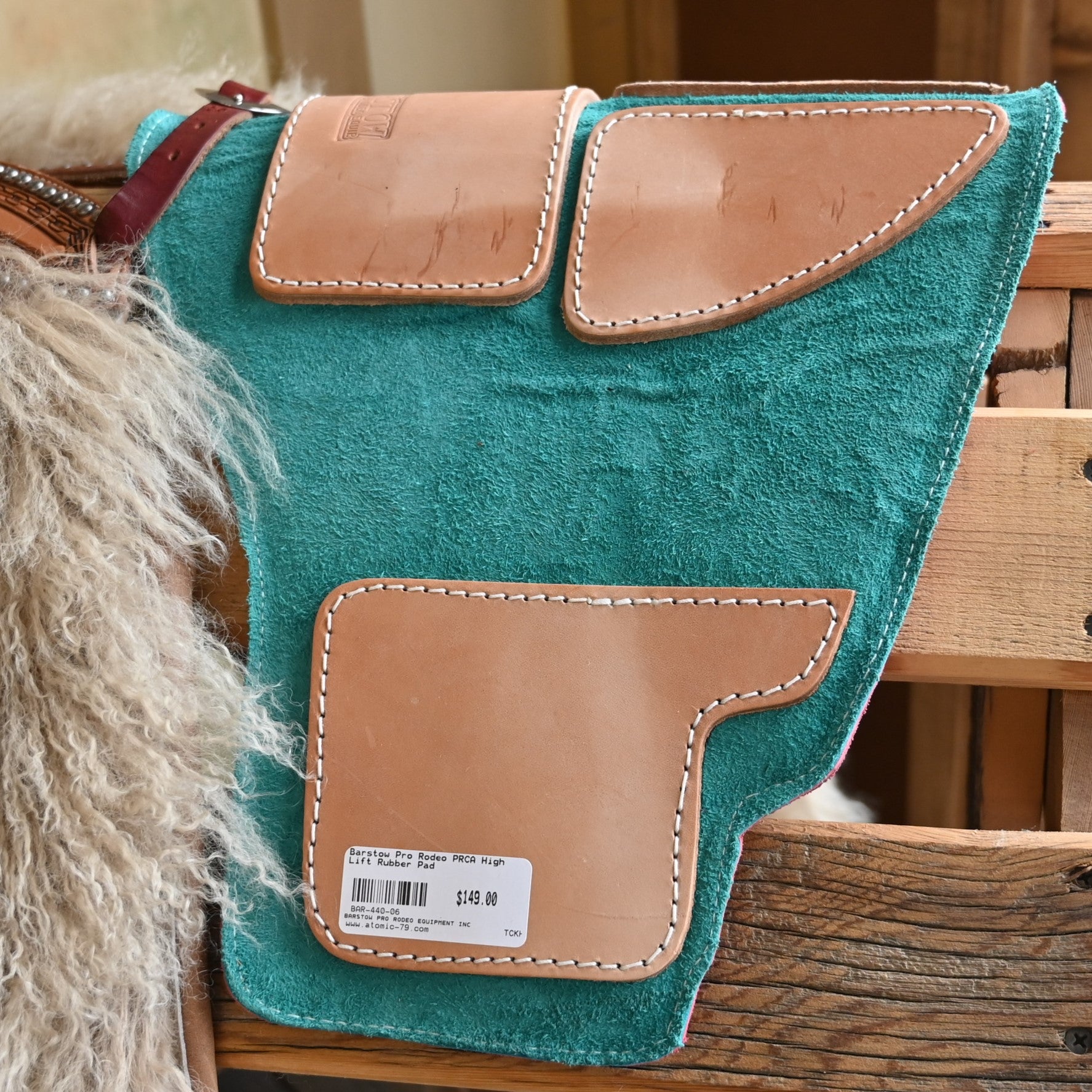 Barstow Pro Rodeo PRCA High Lift Rubber Pad view of pad