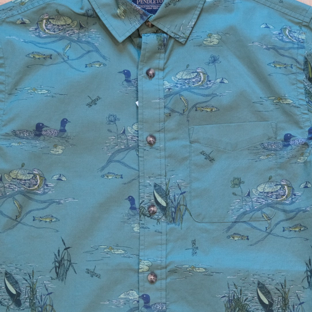 Pendleton Shoreline Shirt - Lakeside Green