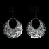 Vogt Clara Scallop Bloom sterling silver drop earrings with scalloped engraving