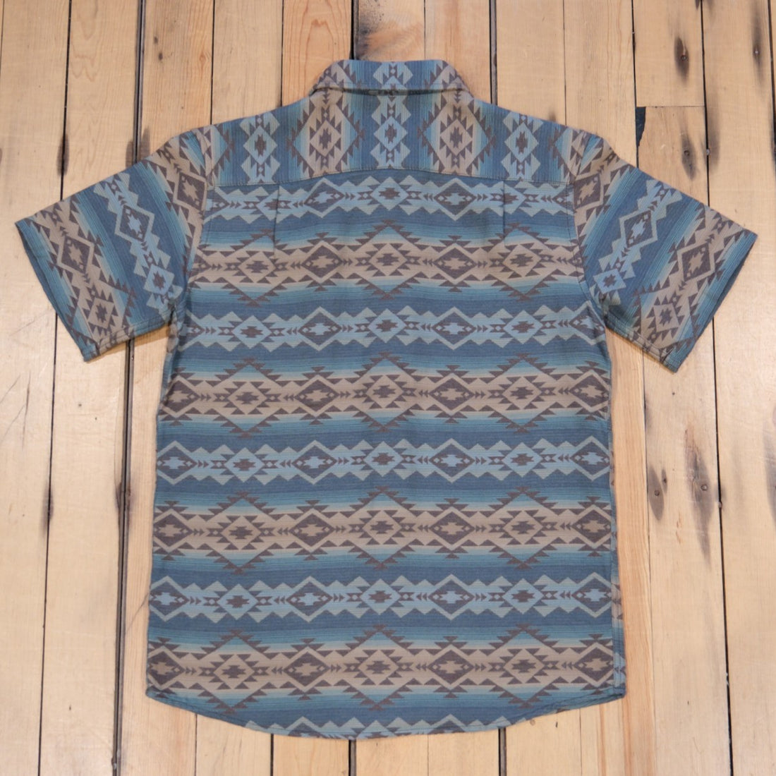 Pendleton Gateway Chamois Short Sleeve - Bridge Creek Blue
