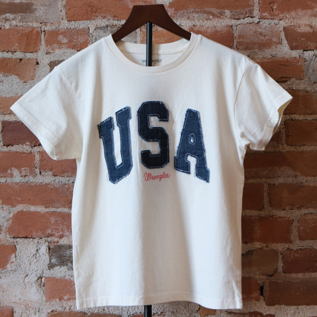 Wrangler Ladies USA Graphic T-Shirt - Antique White