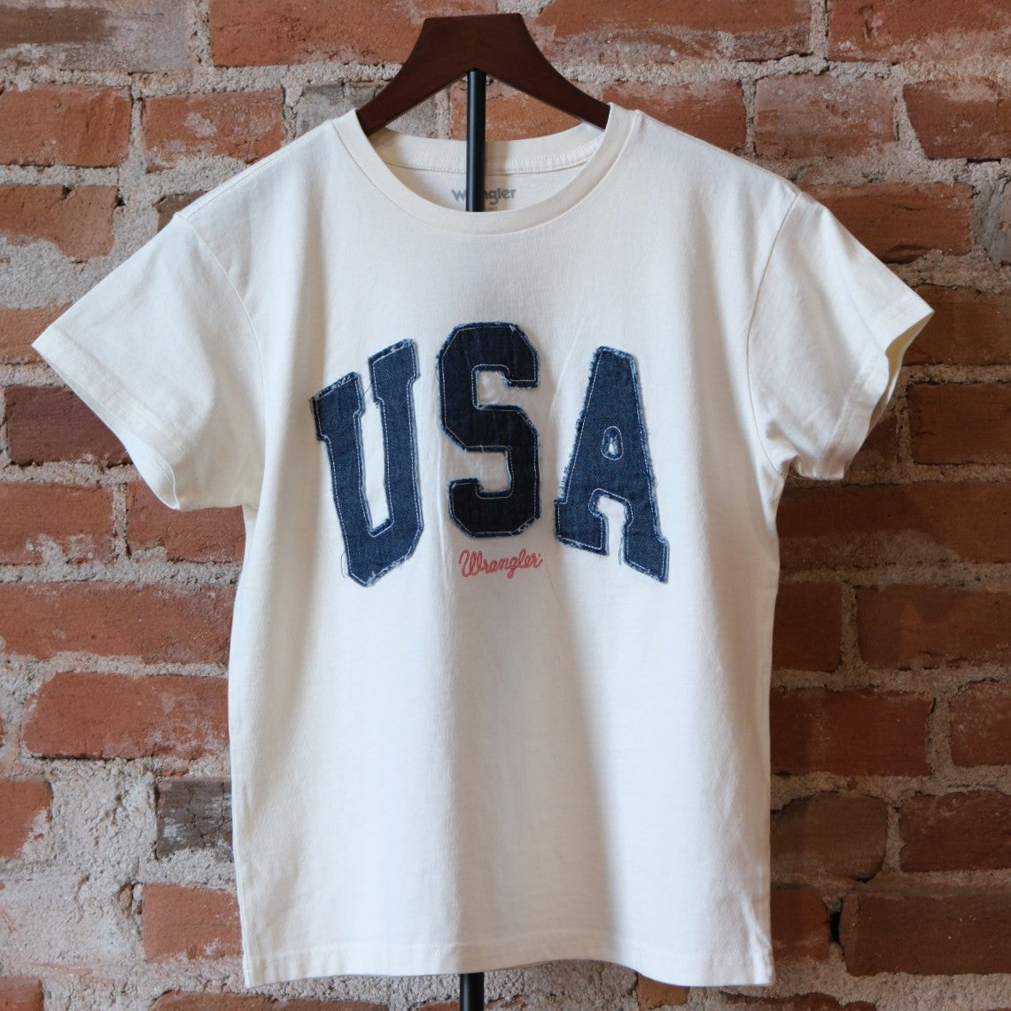 Wrangler Ladies USA Graphic T-Shirt - Antique White