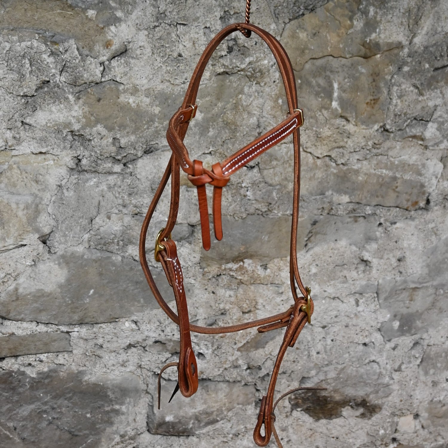 Knotted Browband Headstall with Ties