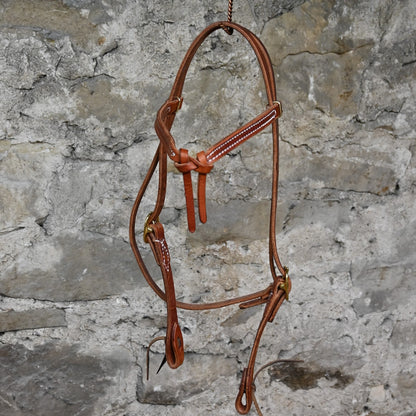 Knotted Browband Headstall with Ties