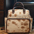 American Darling genuine hair-on leather backpack in light brown cowhide hide with Western-inspired design