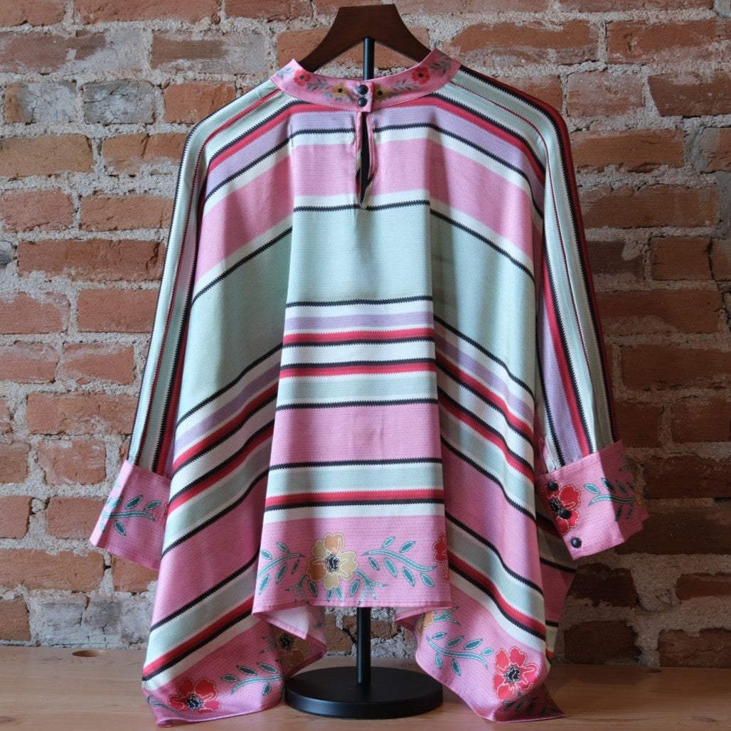 Double D Ranch Ladies Round Top Serape Poncho
