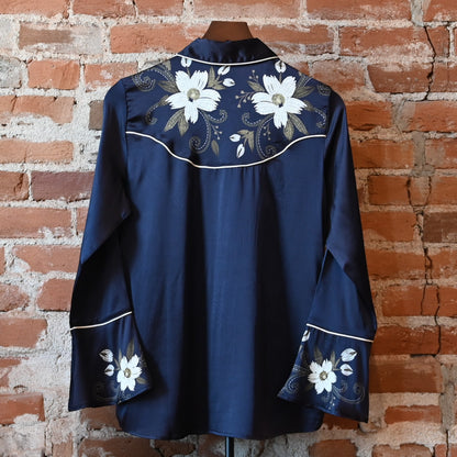 Johnny Was Western Flutter Sleeve Blouse in Corinthe
