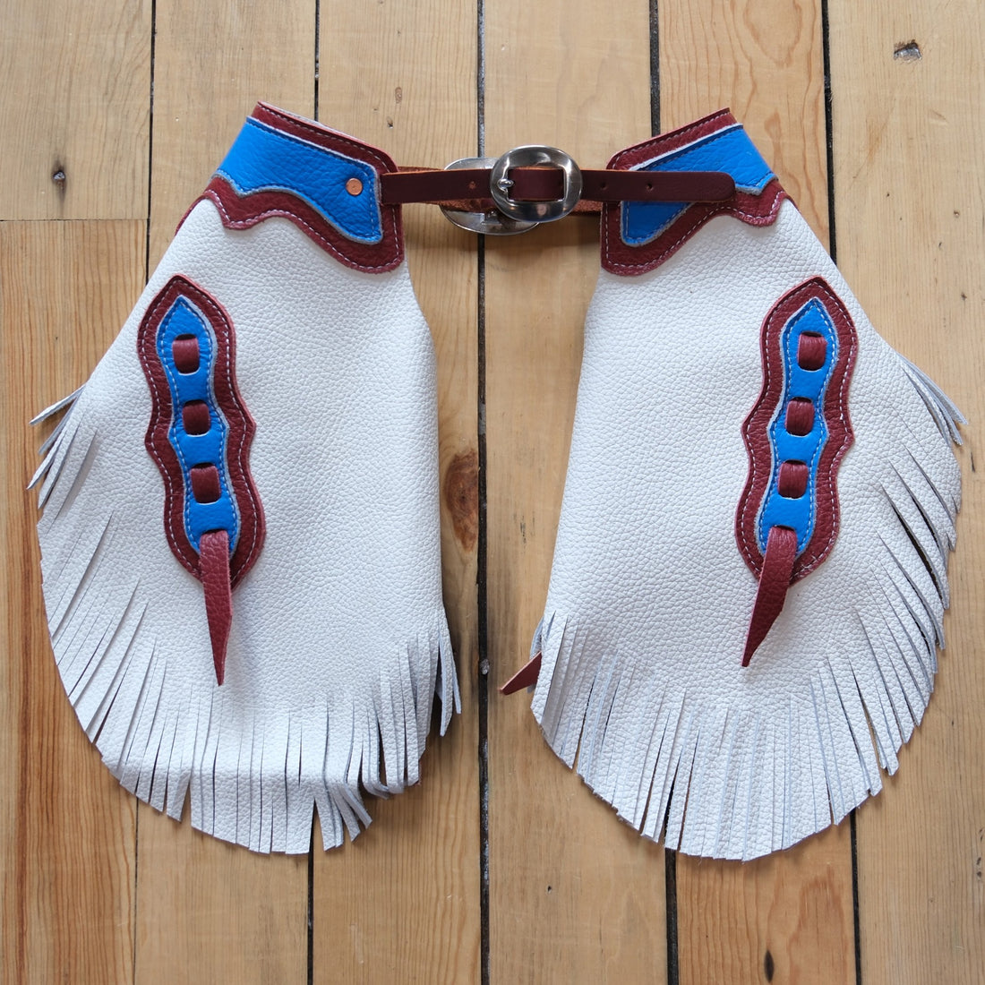 Rockin Y Saddlery Toddler Chinks - Red, White, and Blue