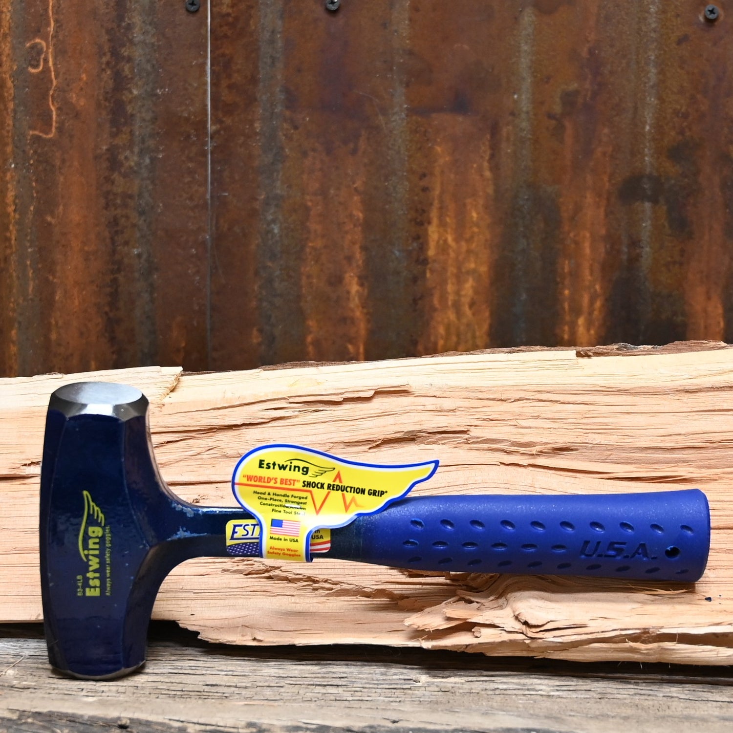 Estwing 4 lb drilling hammer forged steel with shock reduction grip