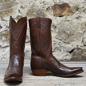 Lucchese Men's 12" Classic Leather Boot In Burnished Whiskey