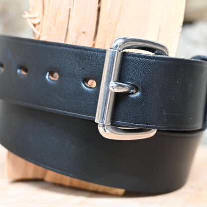 1.5 Unlined Black Belt view of detail