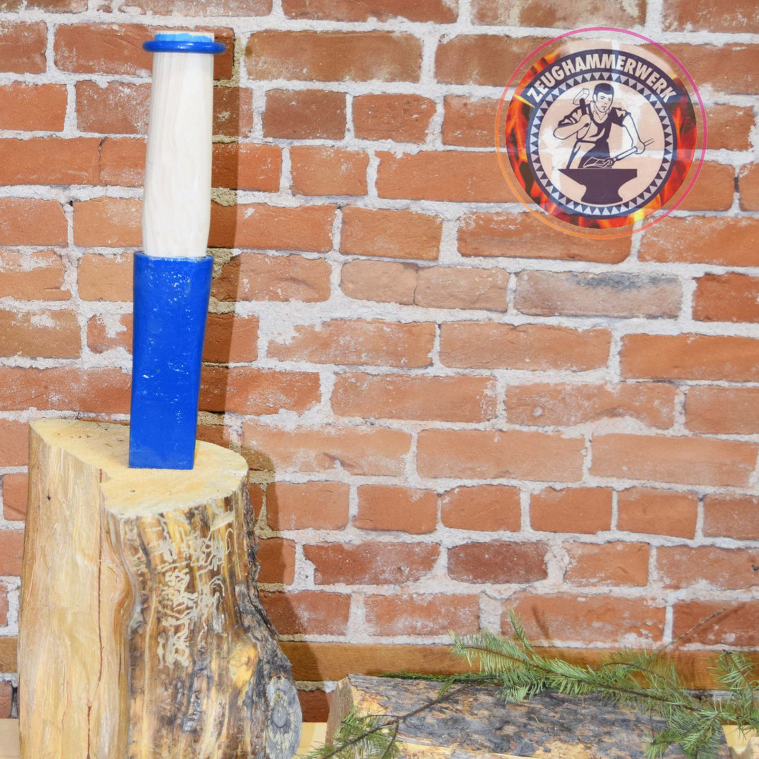 Mueller Splitting-wedge, with wood and ring, fixed 1500g