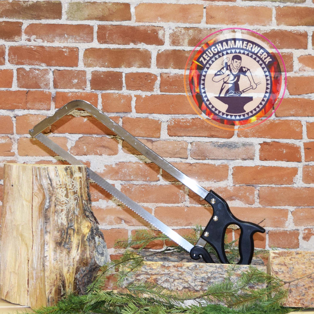 Mueller Bone-saw, complete stainless steel, 50 cm, with &quot;quick-fixing&quot; blade